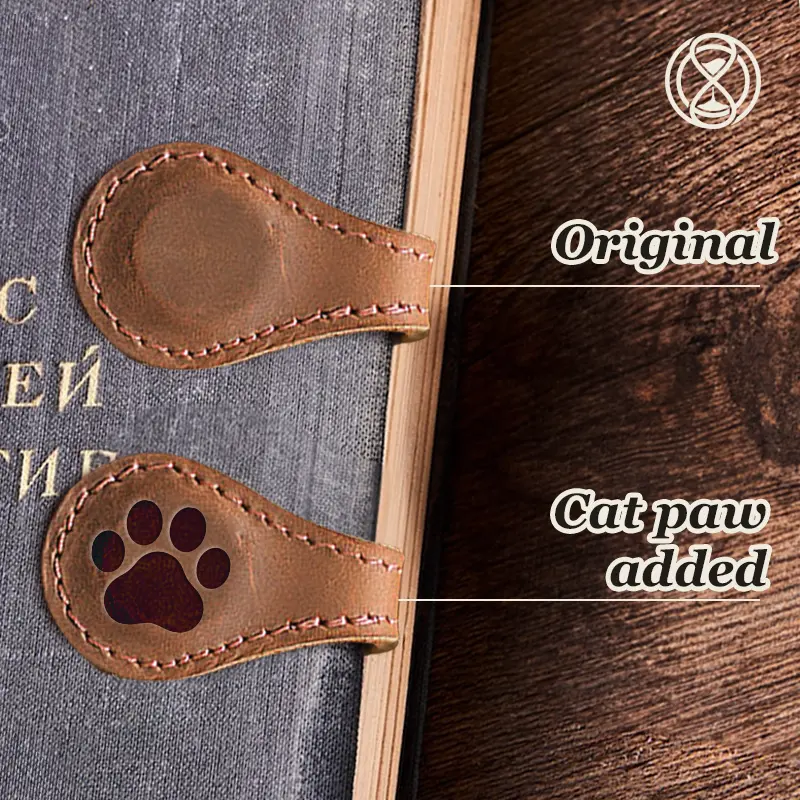 TimelessMark - LAST DAY SALE 70% OFF - Personalized Magnetic Leather Bookmark