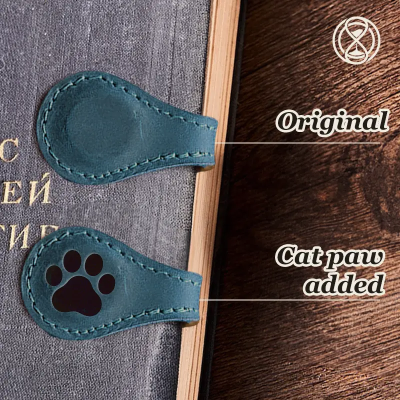 TimelessMark - LAST DAY SALE 70% OFF - Personalized Magnetic Leather Bookmark