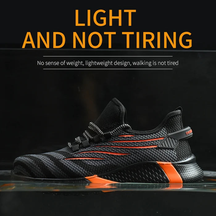 Ultra-Light Fashion Breathable Work Shoes - Orange