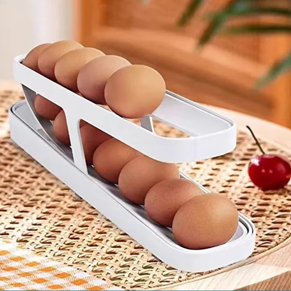 🔥LAST DAY PROMOTION 49% OFF🔥 2024 NEW AUTOMATIC ROLL-DOWN DOUBLE-LAYER EGG DISPENSER