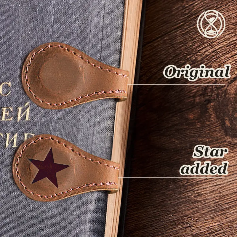 TimelessMark - LAST DAY SALE 70% OFF - Personalized Magnetic Leather Bookmark