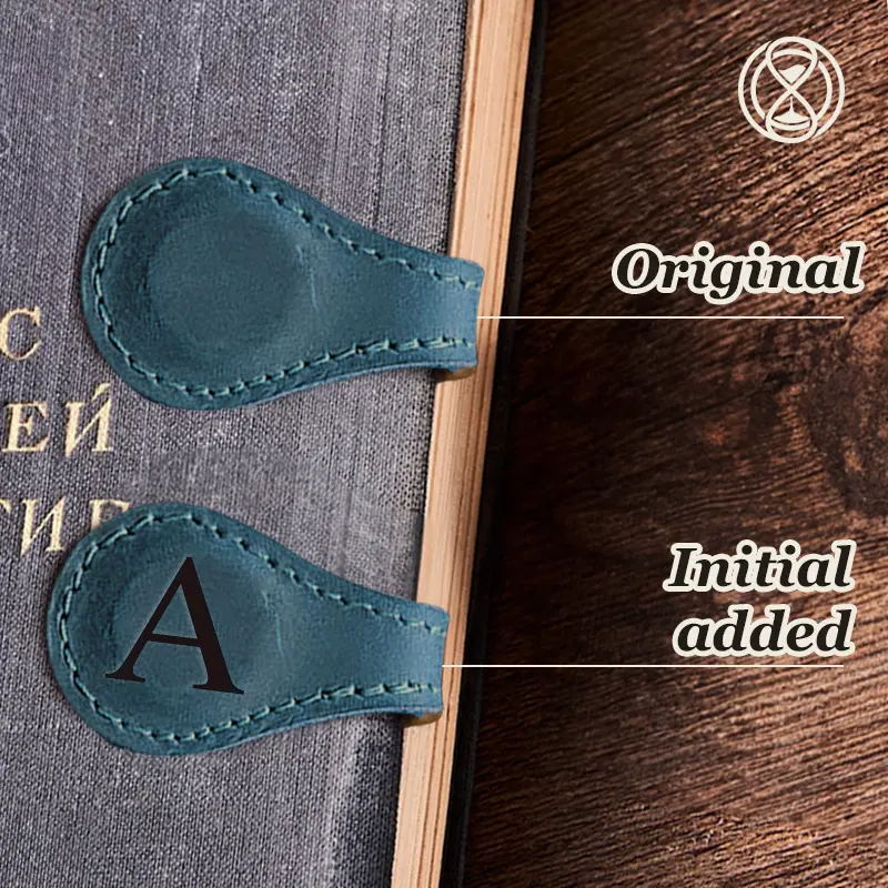 TimelessMark - LAST DAY SALE 70% OFF - Personalized Magnetic Leather Bookmark