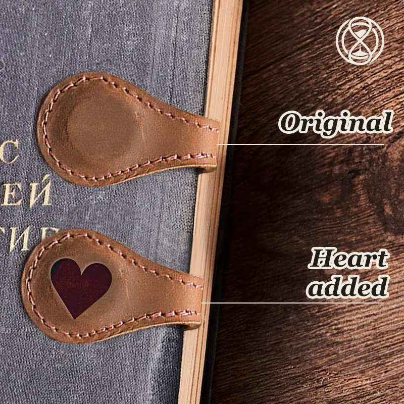 TimelessMark - LAST DAY SALE 70% OFF - Personalized Magnetic Leather Bookmark