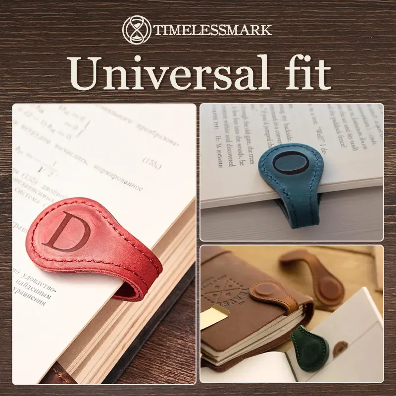TimelessMark - LAST DAY SALE 70% OFF - Personalized Magnetic Leather Bookmark