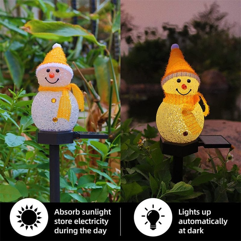 🎁2023-Christmas Hot Sale🎁-- Waterproof solar snowman lamp