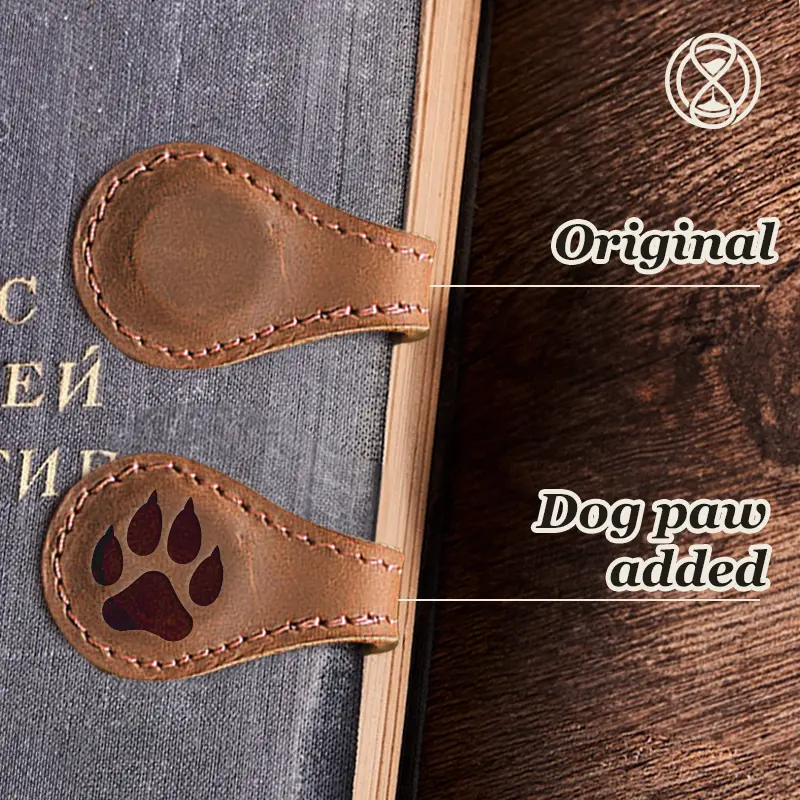 TimelessMark - LAST DAY SALE 70% OFF - Personalized Magnetic Leather Bookmark