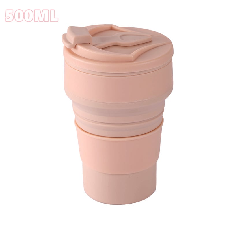 Collapsible To-Go Pocket Size Silicone Bottle for Hot and Cold Drinks