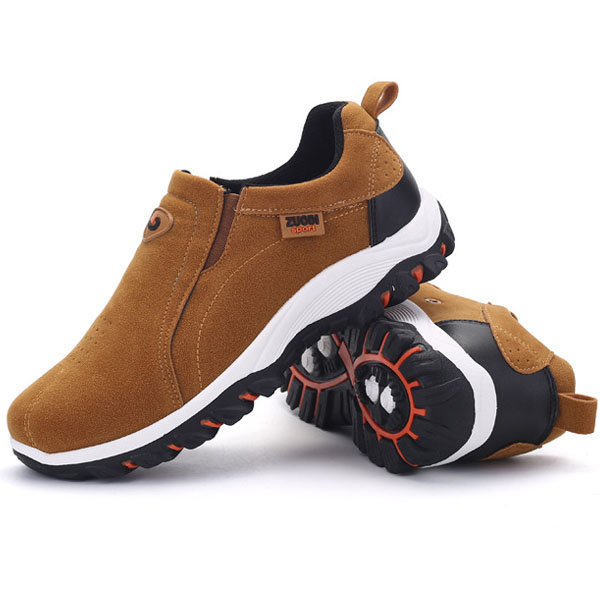 MEN'S GOOD ARCH SUPPORT OUTDOOR BREATHABLE LIGHTWEIGHT WALKING SLIP ON SNEAKERS