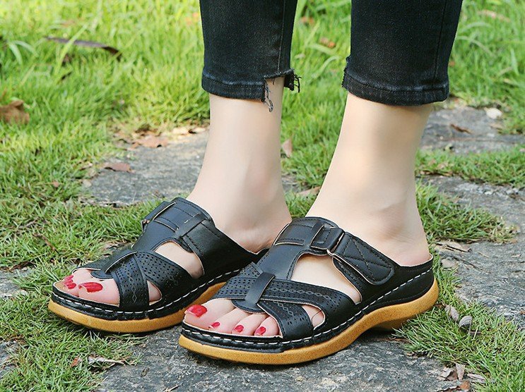 Women's Plus Size Wedge Slippers