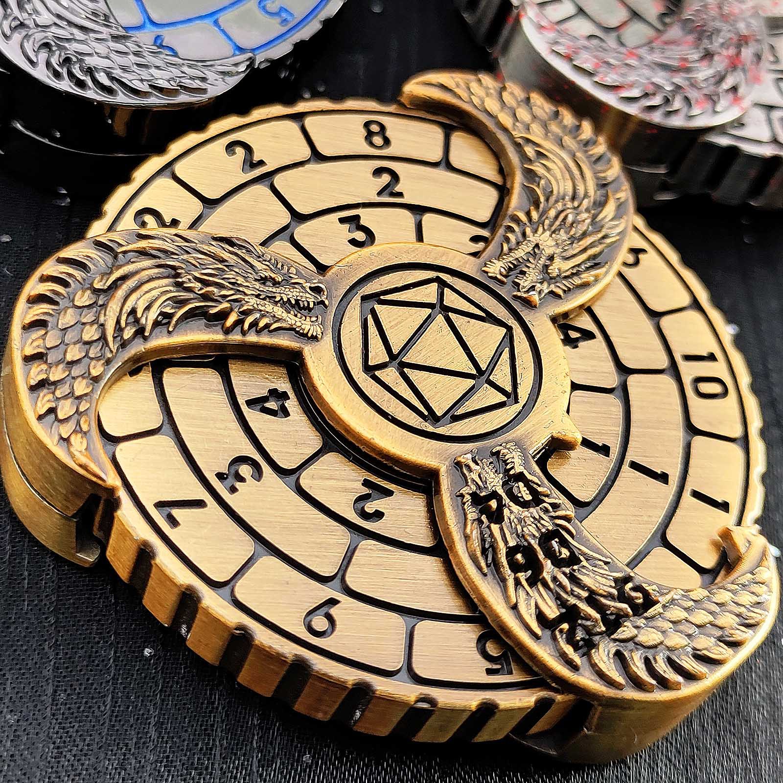 🔥🔥LAST Sale 70% OFF--Dungeons and Dragons Metal Dice Spinner（BUY 2 FREE SHIPPING)
