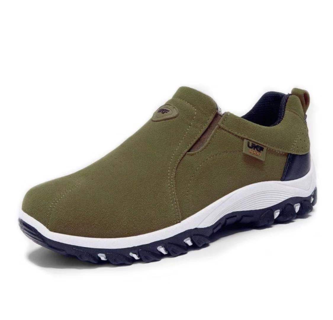 MEN'S GOOD ARCH SUPPORT OUTDOOR BREATHABLE LIGHTWEIGHT WALKING SLIP ON SNEAKERS