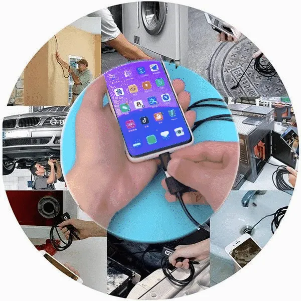 🔎 Plug-and-Play Endoscope Camera – Compatible with Android & iPhone & ipad for Direct Connection