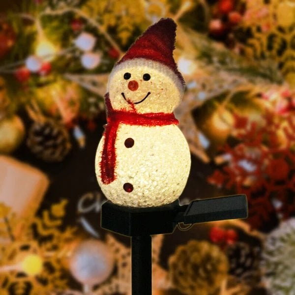 🎁2023-Christmas Hot Sale🎁-- Waterproof solar snowman lamp