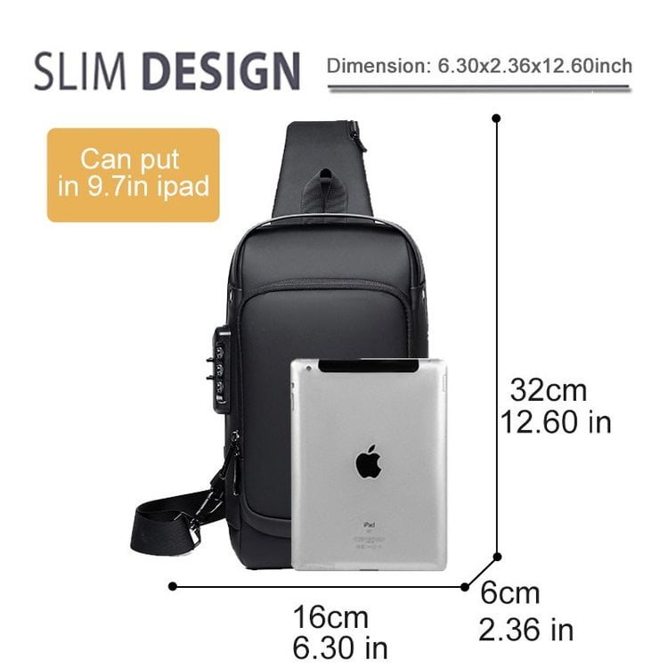 USB charging sport sling Anti-theft shoulder bag(Buy 2 Free Shipping)