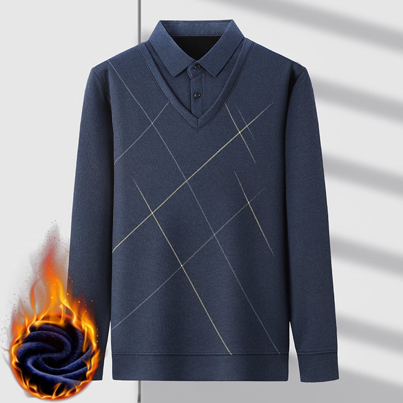 🔥 Last day  - 30% Off🔥 Fake Two Pieces  Knitted Pullover