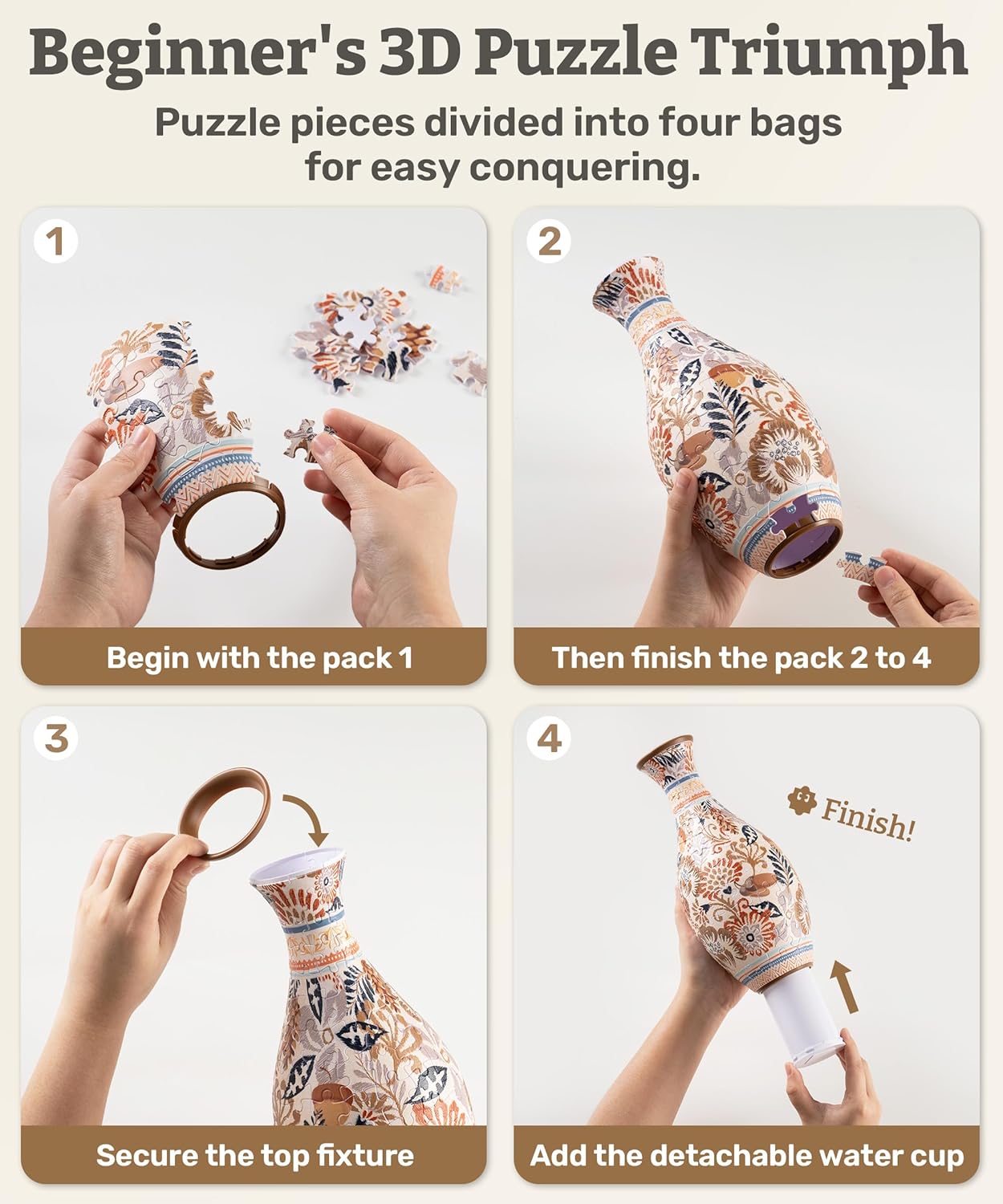 🎁New Release Special Price! 🎁3D Puzzle Vase