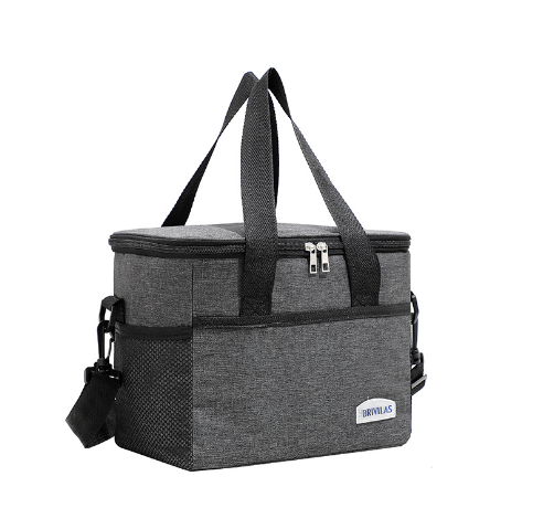 Large Lunch Cooler Bag with Shoulder Strap for Camping, Beach