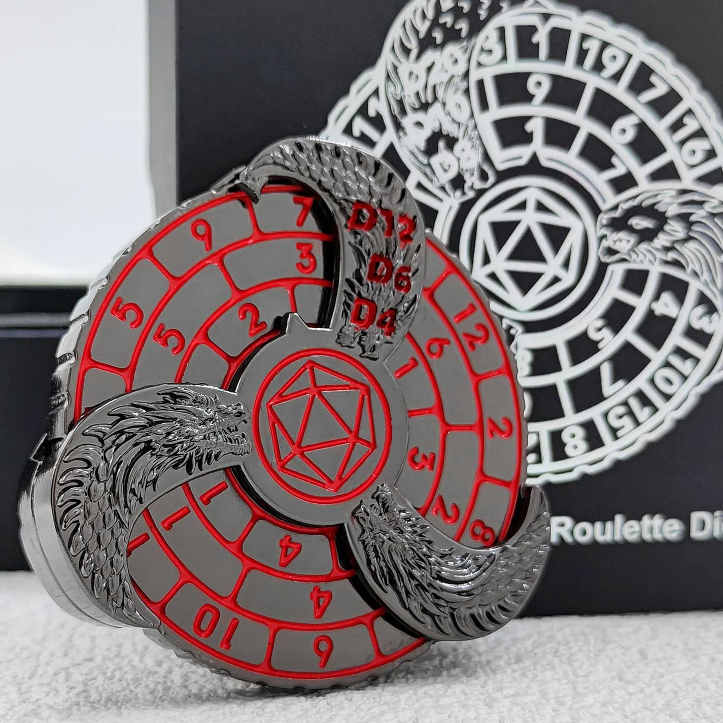 🔥🔥LAST Sale 70% OFF--Dungeons and Dragons Metal Dice Spinner（BUY 2 FREE SHIPPING)