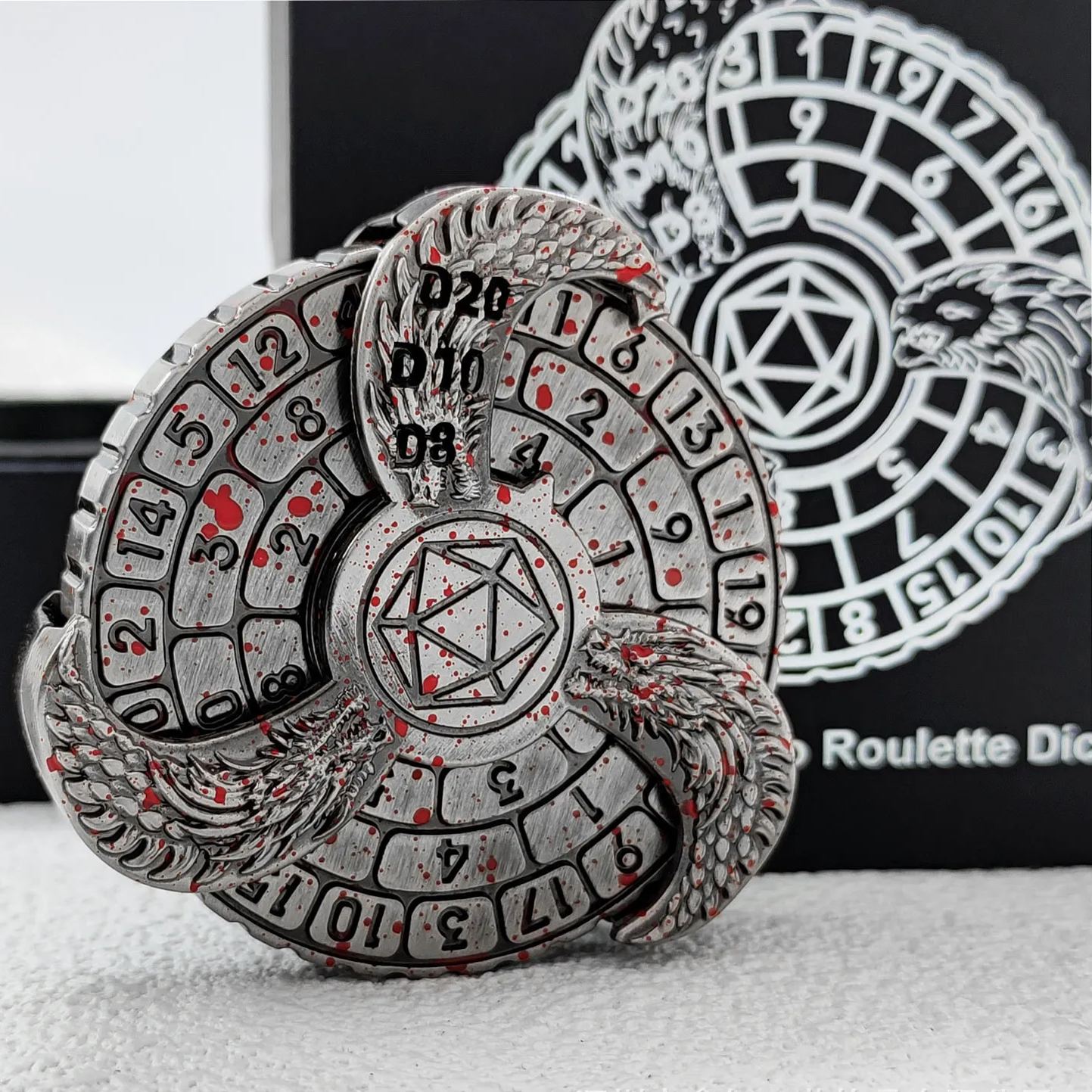 🔥🔥LAST Sale 70% OFF--Dungeons and Dragons Metal Dice Spinner（BUY 2 FREE SHIPPING)