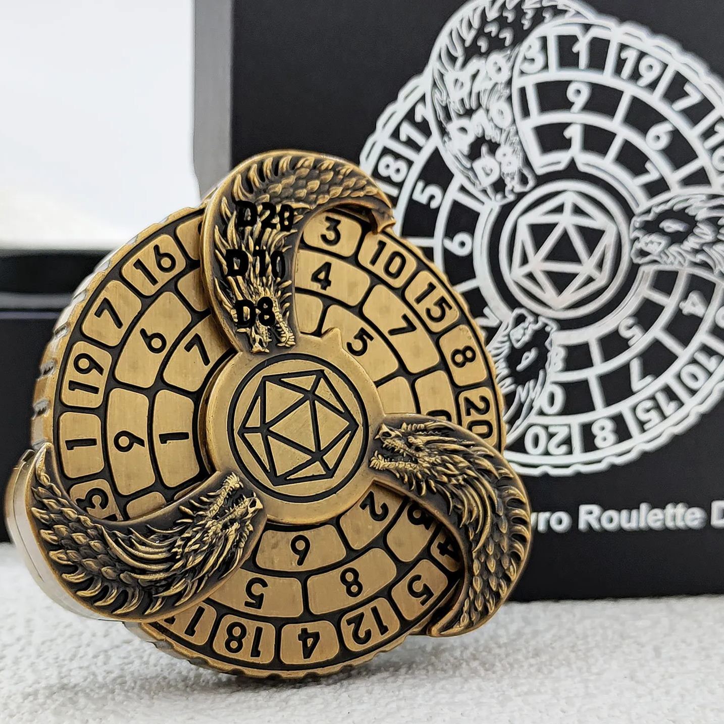 🔥🔥LAST Sale 70% OFF--Dungeons and Dragons Metal Dice Spinner（BUY 2 FREE SHIPPING)