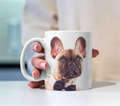 Custom Pet Portraits Mug with Name, Personalized Pet Faces Coffee Mug, In Memory of Pet Loss