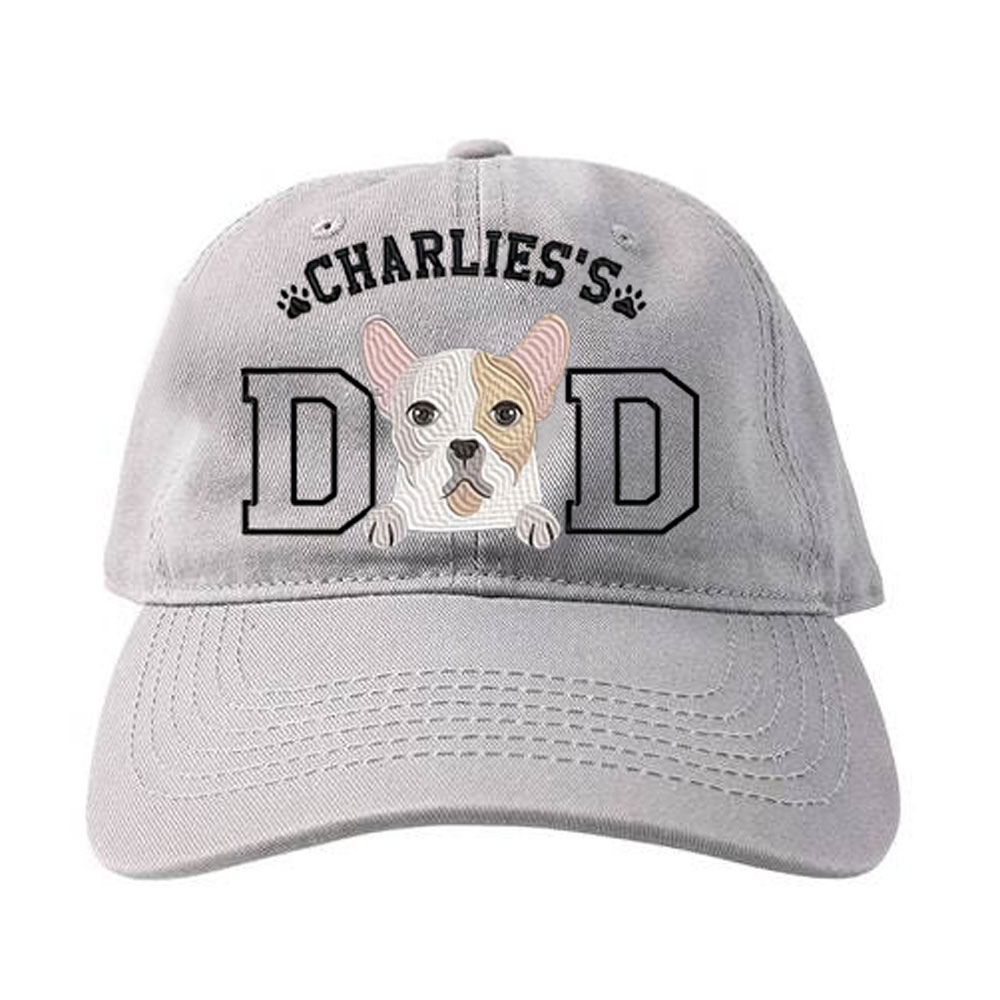 Custom Embroidered Pet Portrait Baseball Cap, Dog Mom Hat, Dog Dad Hat