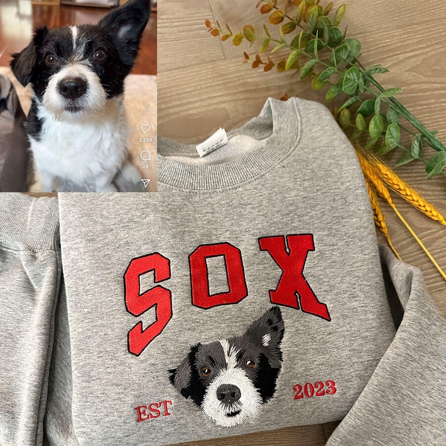  Sweatshirt With Pet Portrait 