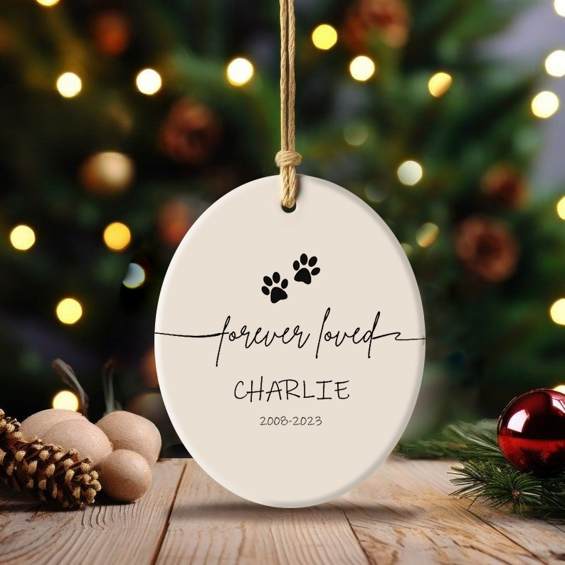 Personalized Dog Memorial Ornament Dog Loss Ornament