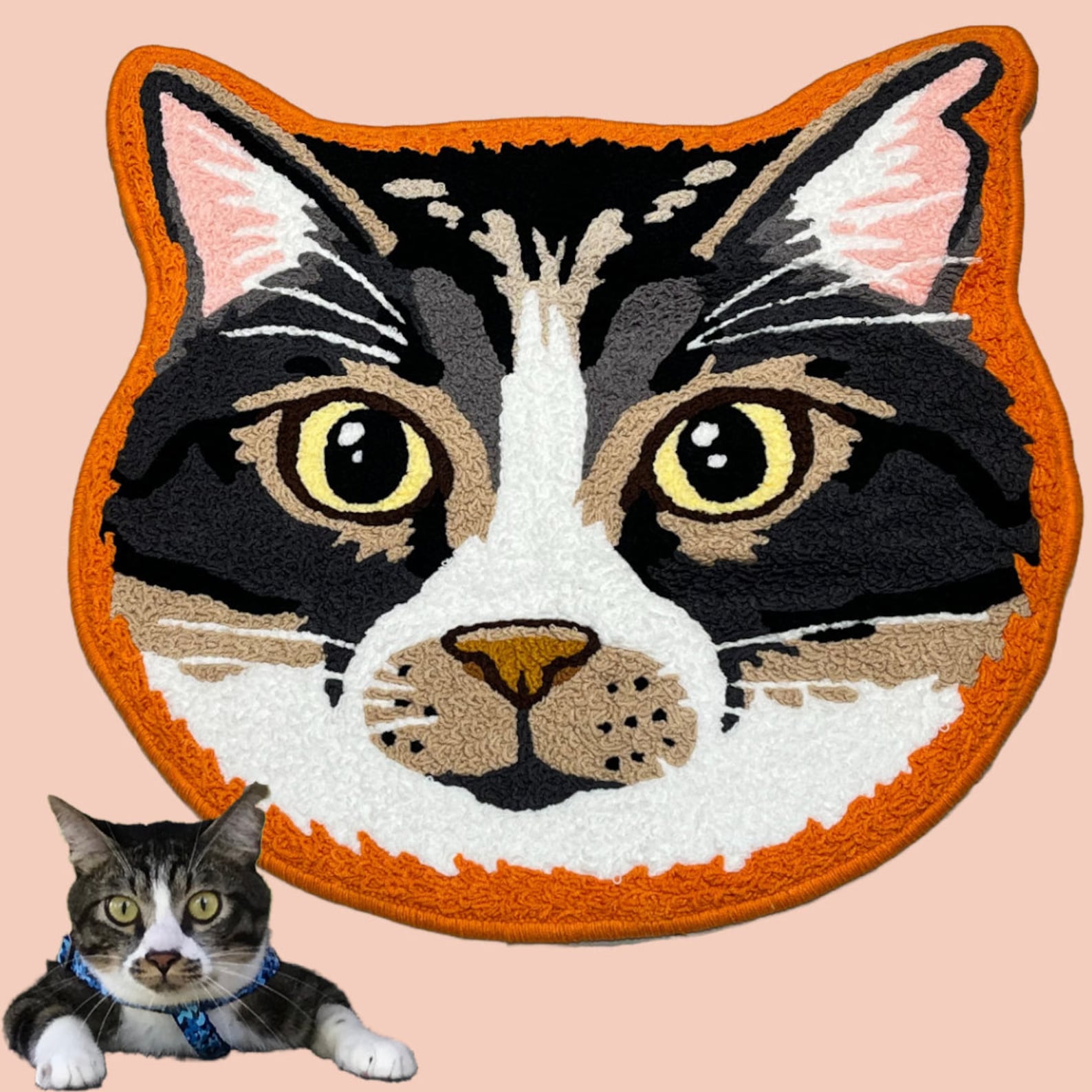 Custom Pet Mat- Personalized Cartoon Pet Mat