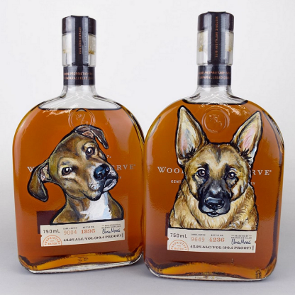Custom Whiskey Bottles with Pet Portraits
