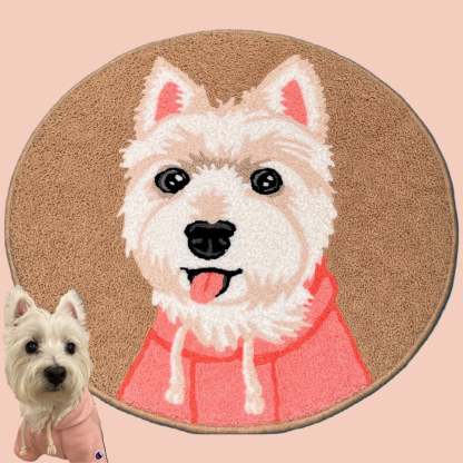 Custom Pet Mat- Personalized Cartoon Pet Mat