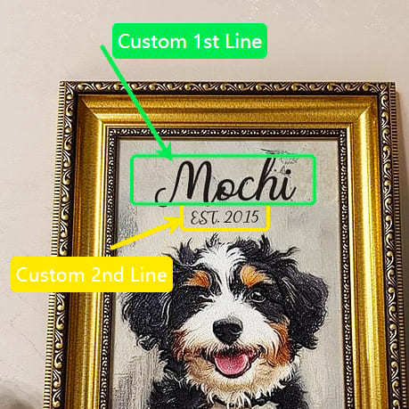 3D Embossed Pet Portrait Art – Custom Pet Wall Decor with Optional Graffiti Style – Personalized Dog, Cat, Bunny Gift for Pet Lovers