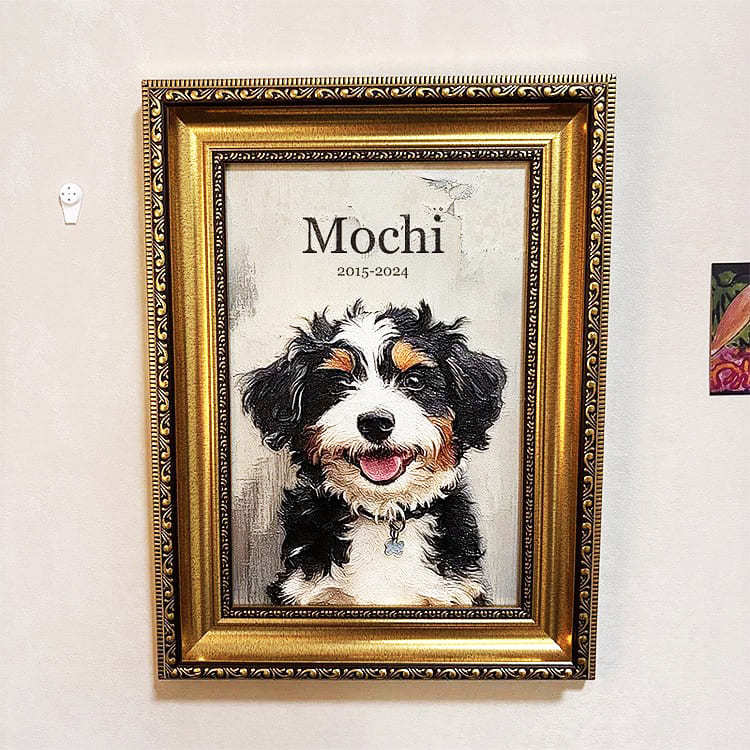 3D Embossed Pet Portrait Art – Custom Pet Wall Decor with Optional Graffiti Style – Personalized Dog, Cat, Bunny Gift for Pet Lovers