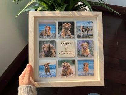Personalized Dog Photo Frame, Custom Memorial Dog Picture Wooden Frame-Artloverhouse