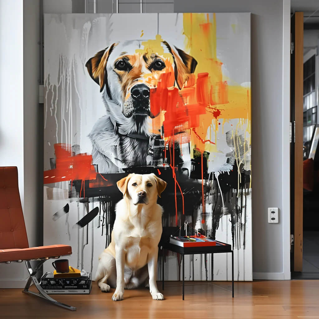 "The Beast On Fire" Special Edition Canvas-Artloverhouse
