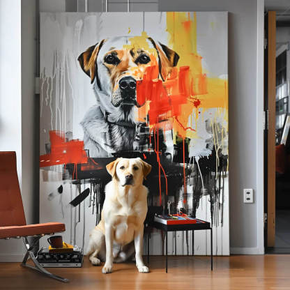"The Beast On Fire" Special Edition Canvas-Artloverhouse