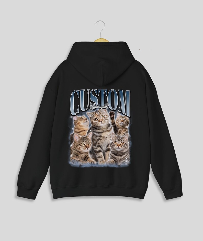 Paw-some Style, Tail-Wagging Fun! - Custom Printing Vintage Hip Hop Vintage Pet Sweatshirt