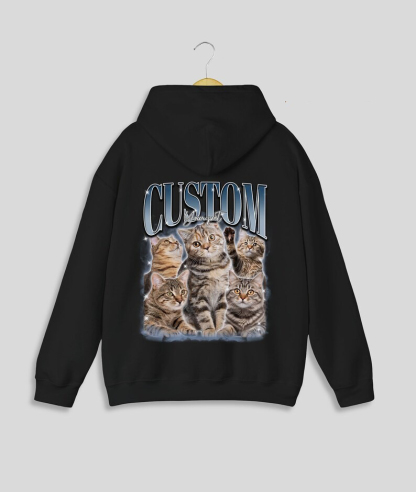 Paw-some Style, Tail-Wagging Fun! - Custom Printing Vintage Hip Hop Vintage Pet Sweatshirt