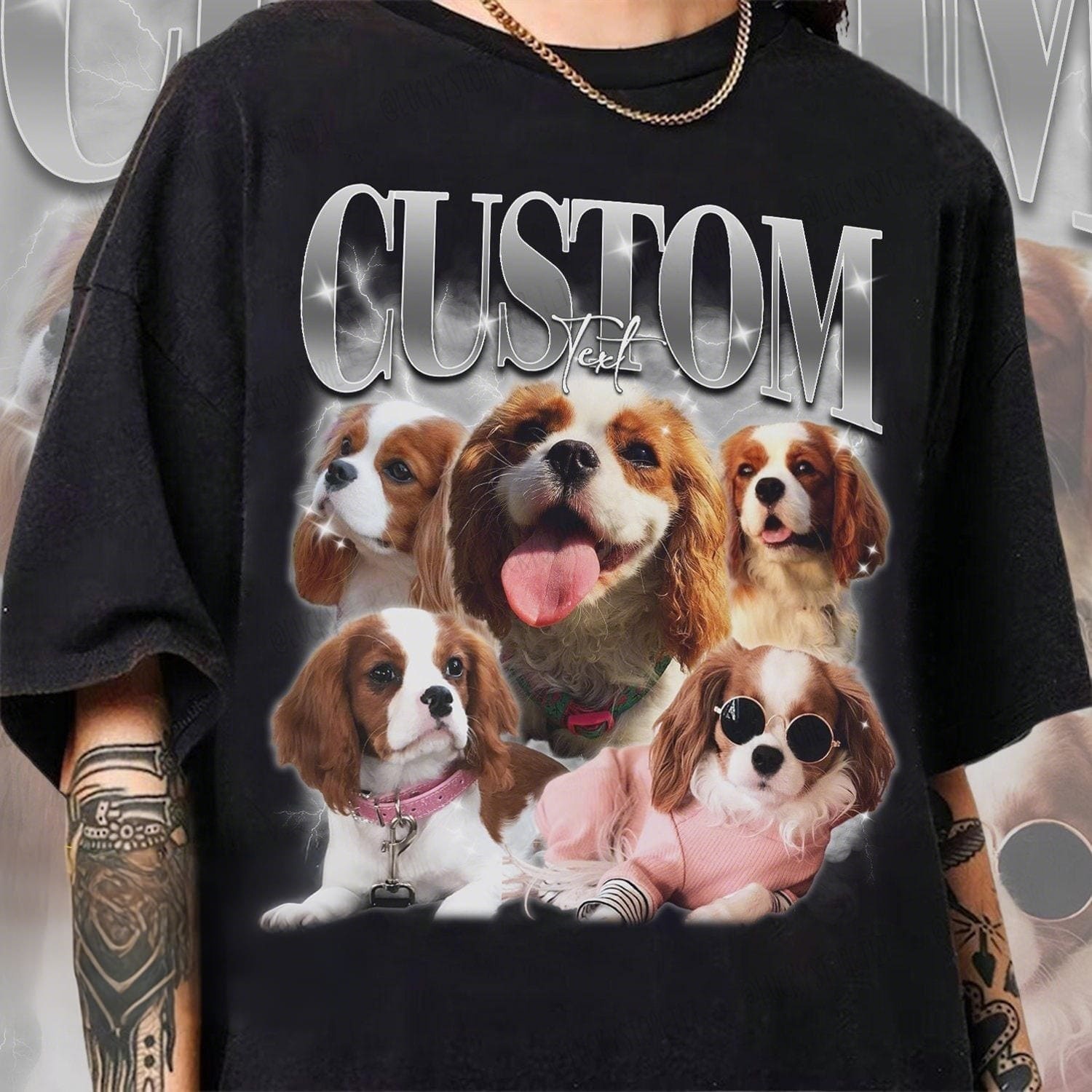 🐶🐱🐴  Custom Pet Photo Vintage Tee – Upload Your Dog, Cat, Horse & More – Must-Have Summer Fashion for Pet Lovers!