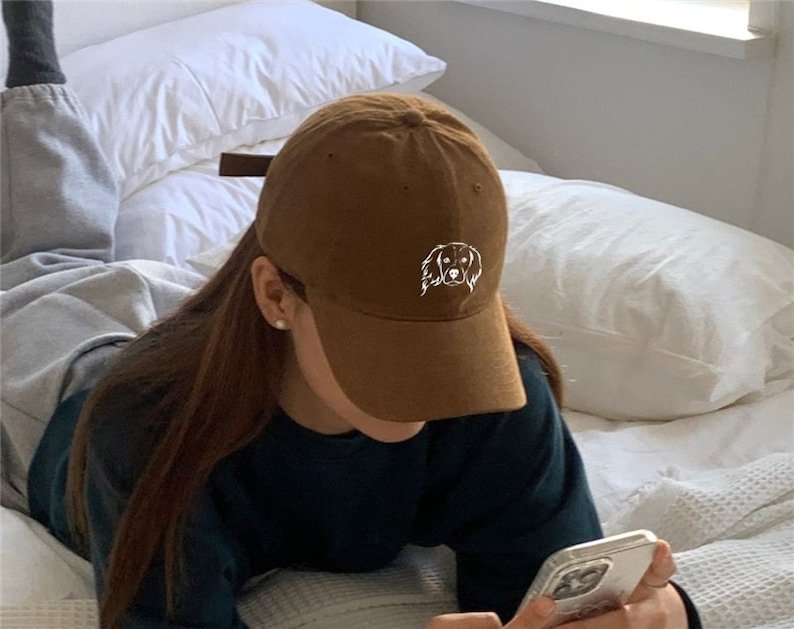Custom EMBROIDERED Pet Hat Using Pet Photo Personalized Dog Hat