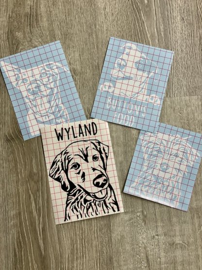 Custom pet portrait decal, dog decal, dog car decal, cat decal, pet memorial decal, custom decal, personalized decal, gift for pet lover-Artloverhouse
