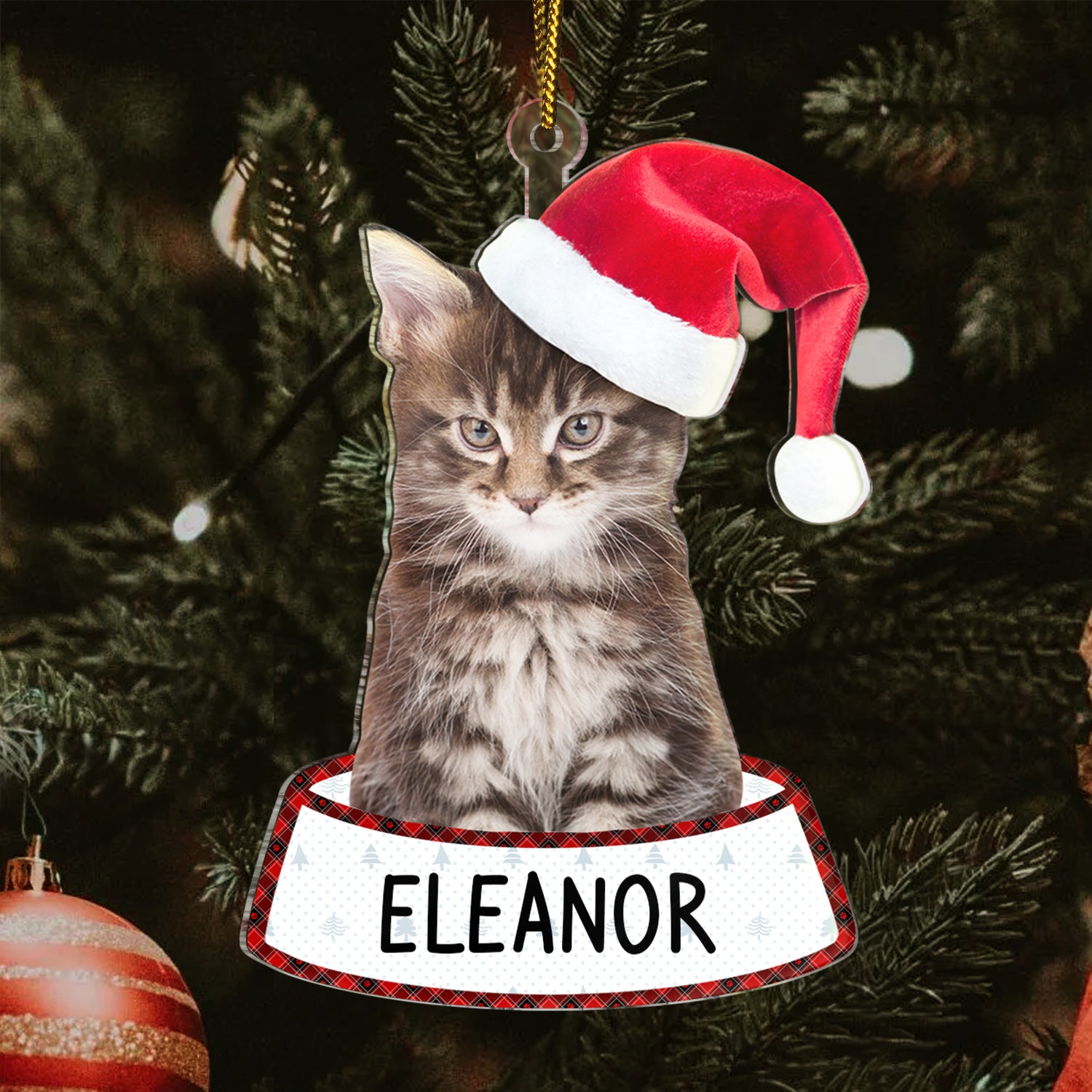 Custom Photo Funny Dog Cat Personalized Cutout Acrylic Ornament