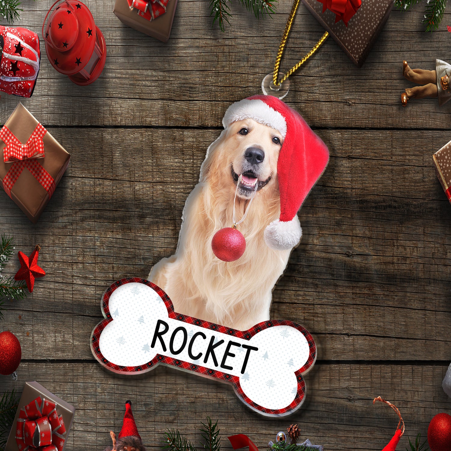 Custom Photo Funny Dog Cat Personalized Cutout Acrylic Ornament