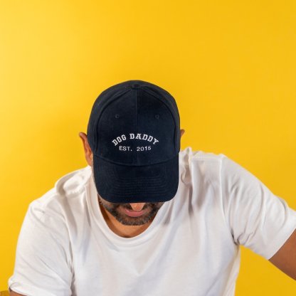 Personalized Dog Dad Father Daddy Est. Year Cap, Custom Father's Day Gift