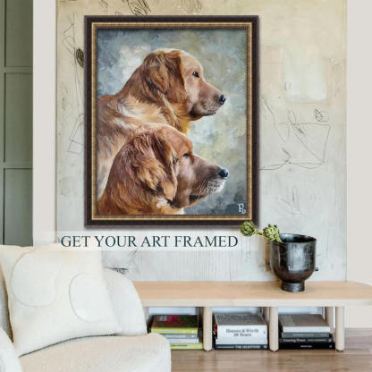 Oil painting commission, Custom oil portrait, Custom dog oil painting-Artloverhouse