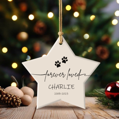 Personalized Dog Memorial Ornament Dog Loss Ornament