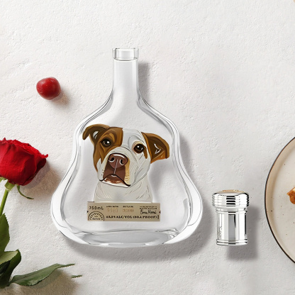 Custom Whiskey Bottles with Pet Portraits