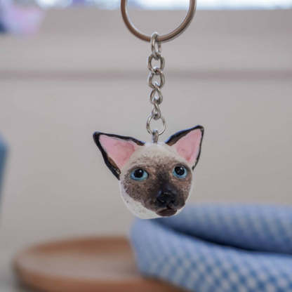 Custom Pet Sculpture Keychain