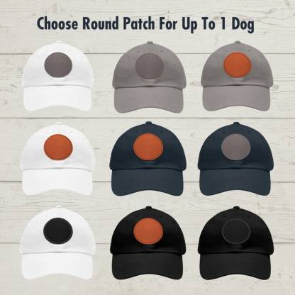 Personalized Dog Hat Custom Patch Pet Hat, Leather Patch Hat
