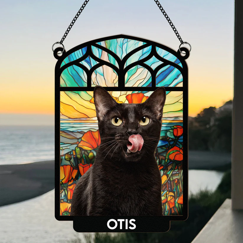 Dog Lovers - Always Be In Our Hearts - Personalized Window Hanging Suncatcher Ornament